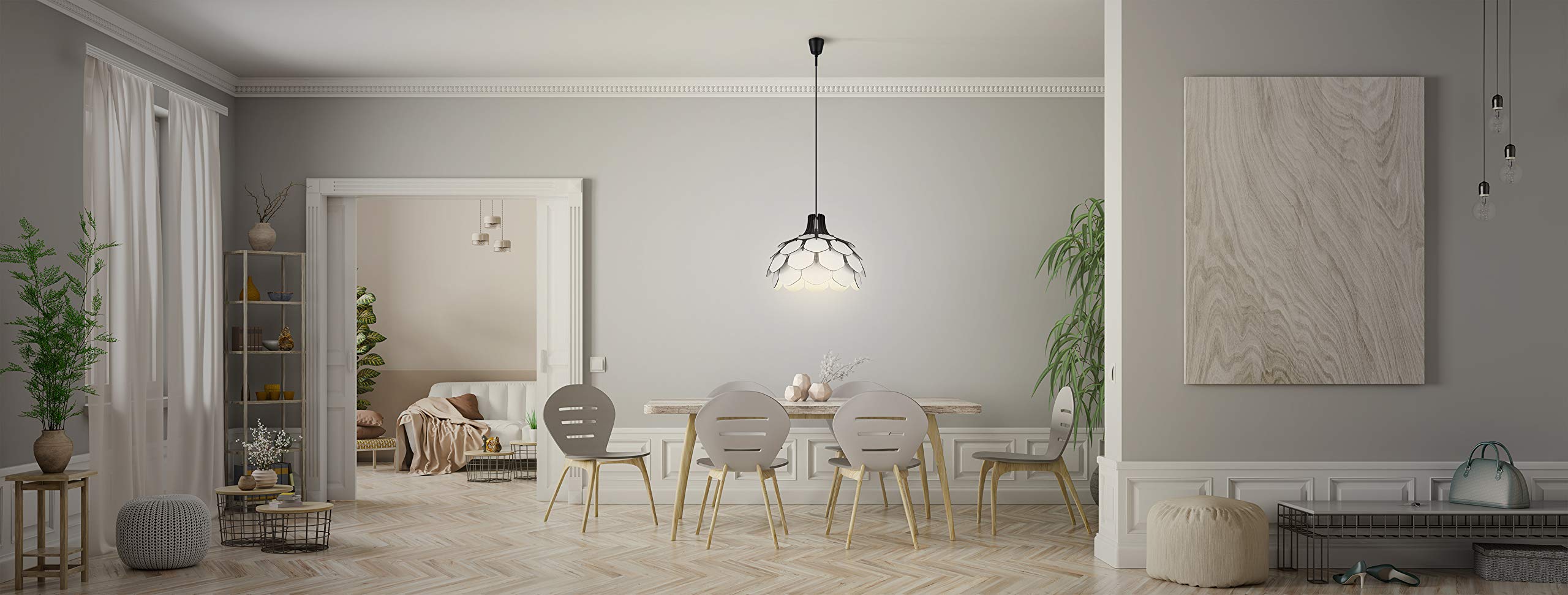 Amazon.co.jp: EGLO LED ペンダントライト おしゃれ 北欧 木製 MORALES